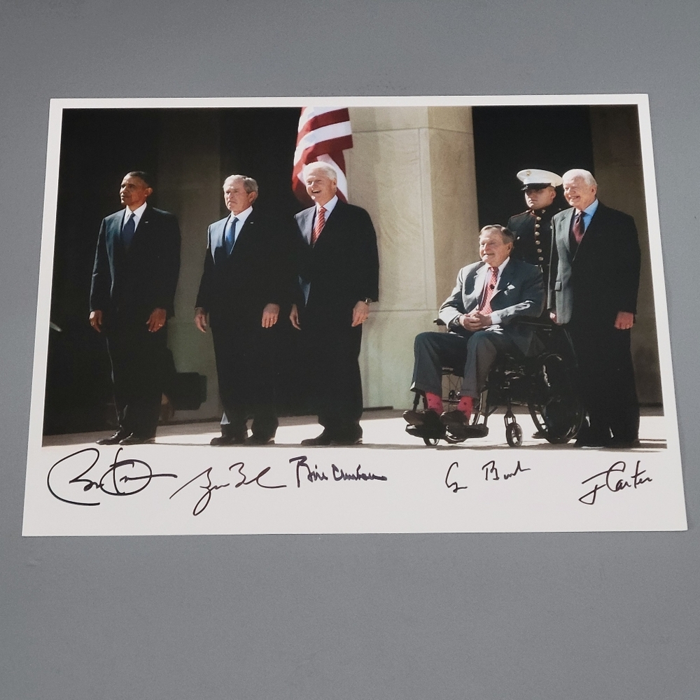 Collectible Photo of Five former U.S. Presidents